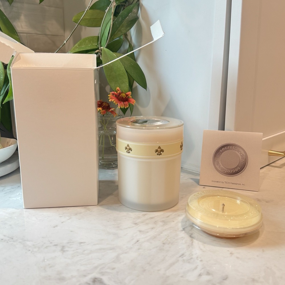 New Open Box - MY SECRET CANDLE VANILLA BIQUIT Hiding Place Safe Storage